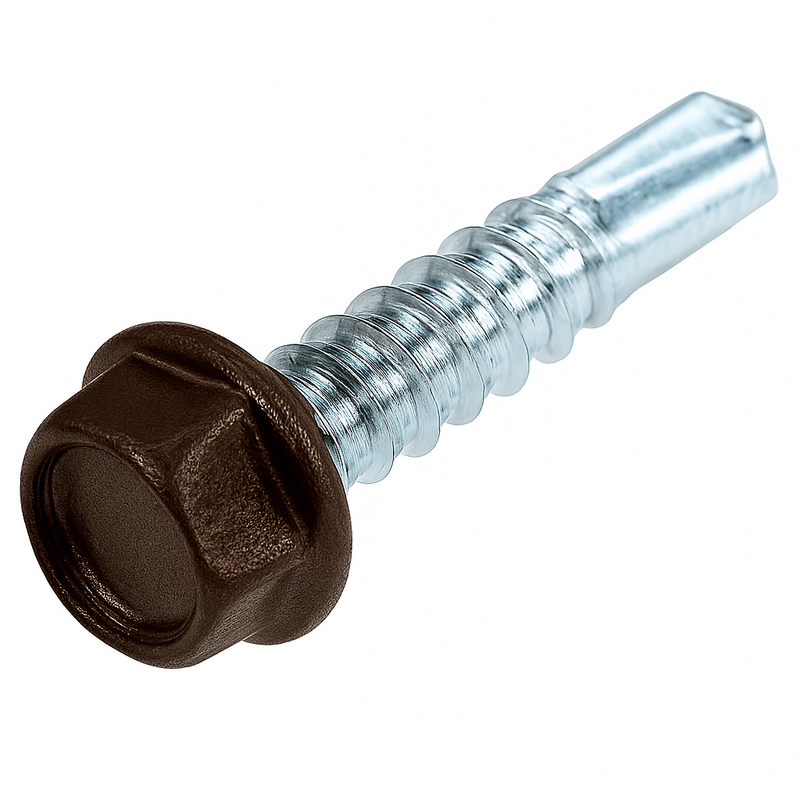 8T100TUX0Z/BWG 8-18 X 1 U/S HWH SDS STEEL ZINC PT.BRN WINDOW GARNISH